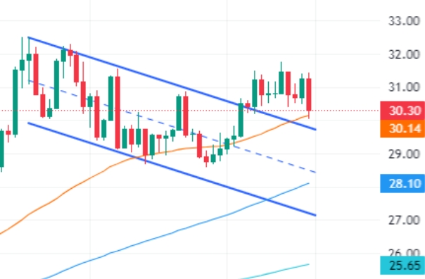 Silver prices plummet 3% to near two-week low, analysts: pay attention to 50 day moving average support